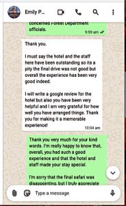 Emily Paar — WhatsApp testimonial