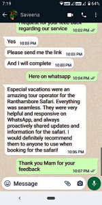 Suveena Mangat UK — WhatsApp testimonial